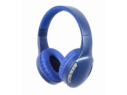 GEMBIRD Sluchátka BTHS-01, mikrofon, Bluetooth, modré