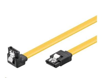 Kábel PREMIUMCORD SATA 3.0 údajov 50 cm, 90°, kovové západky