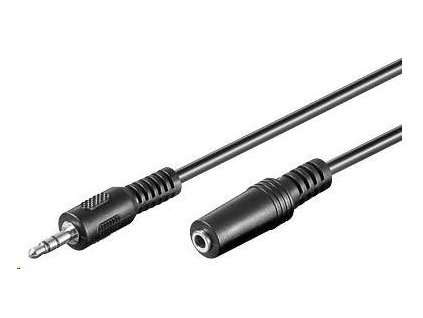 PREMIUMCORD Audio kábel 3,5 mm Jack - predĺženie Jack 2 m (M/F, stereo)