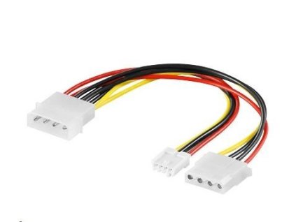 Napájací kábel HDD PREMIUMCORD 5,25"-5,25"+3,5"