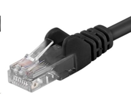 PREMIUMCORD Patch kábel UTP RJ45-RJ45 CAT5e 0.5 m čierna