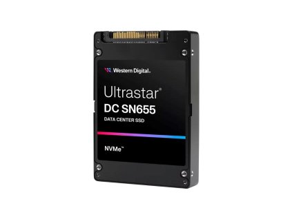 WD Enterprise SSD 3.84TB Ultrastar DC SN655, PCIe Gen4, (R:6800, W:2600MB/s), RI-1DW/D BICS5 TCG-Ruby