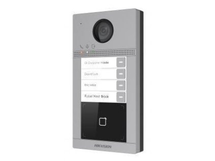 HIKVISION DS-KV8413-WME1(B)/Surface, IP dveřní interkom, 4-tlačítkový, čtečka karet, 2MPx kamera, WiFi