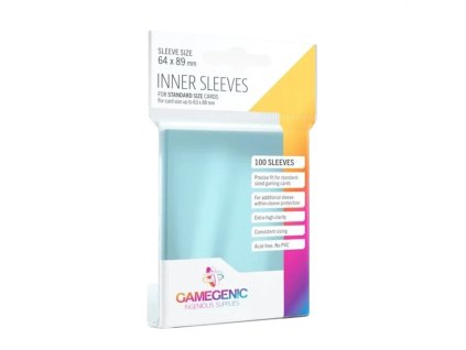 INNER SLEEVES CLEAR 100KS (GAMEGENIC)