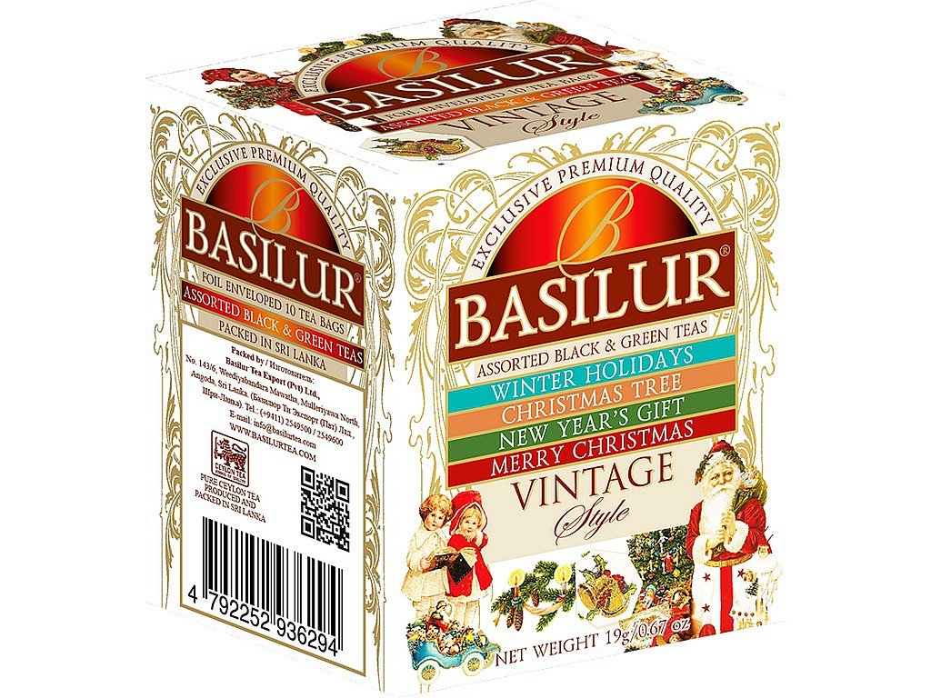 Basilur Vintage Assorted papír 8x2g a 2x1,5g