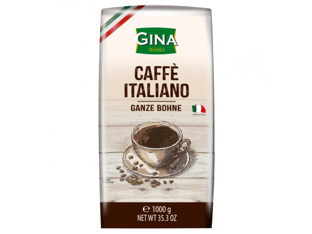 Zrnková káva Gina Caffé Italiano 1kg