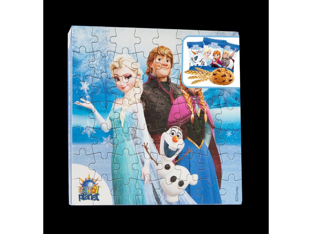 Puzzle Frozen se sušenkami 50g
