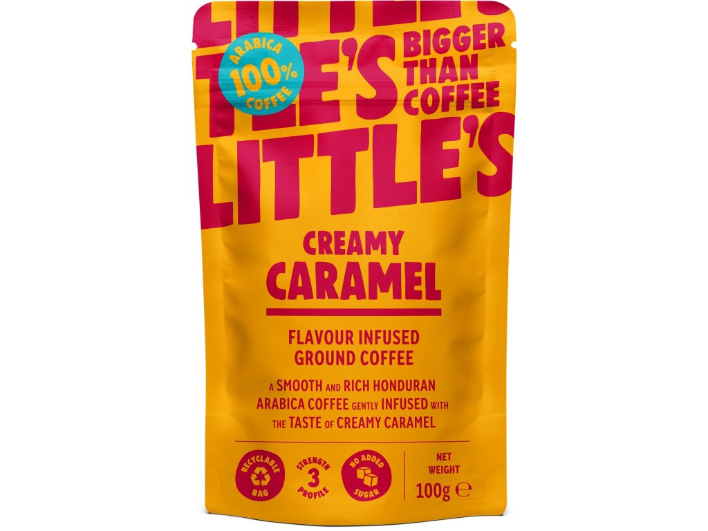 Littles mletá káva ochucená karamelem 100g