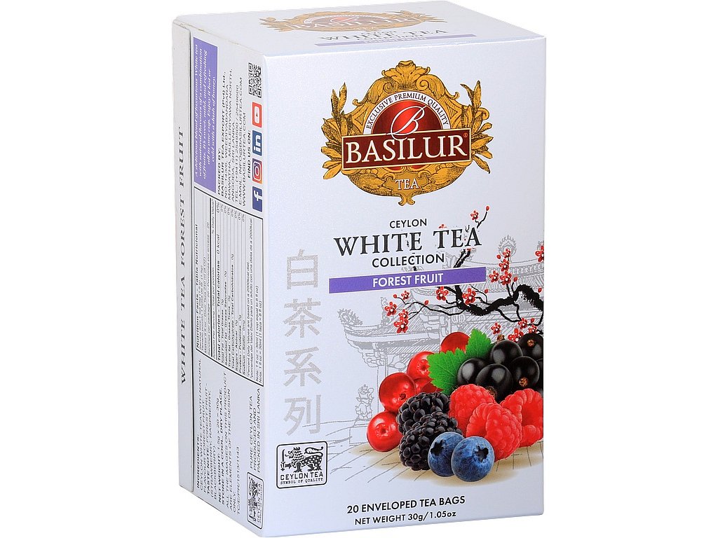 Basilur White Tea Forest Fruit přebal 20x1,5g