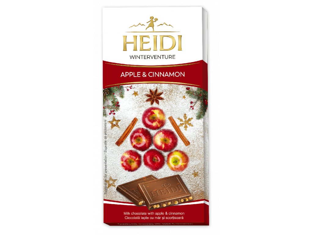Heidi Vánoční čokoláda jablko se skořicí 90g