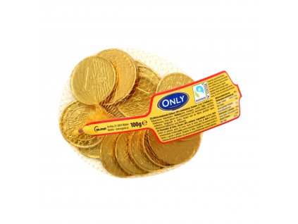 Only Čokoládové zlaté mince síťka 100g