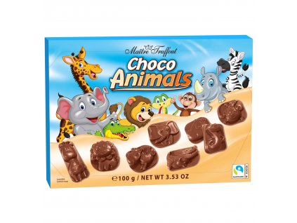 Maitre Truffout Choco Animals mléčná čokoládová zvířátka 100g