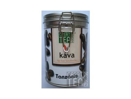 Great Garden Tea káva Tanzánie v dóze s hermetickým uzávěrem 200g