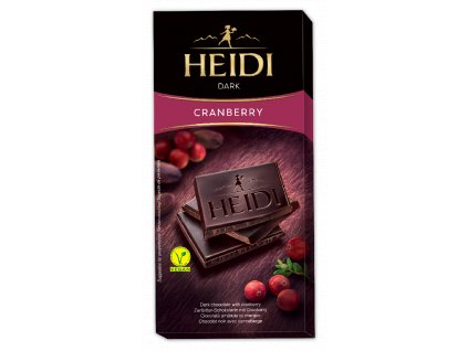 Heidi Dark hořká čokoláda s brusinkami 80g
