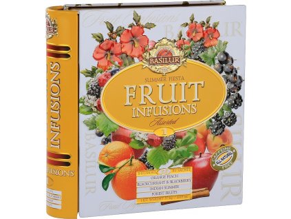 Basilur Fruit Book Summer Fiesta Ovocný čaj v dárkové knize 32x1,8g