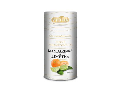 vitto tea cerny pyramidovy caj mandarinka limetka tubus