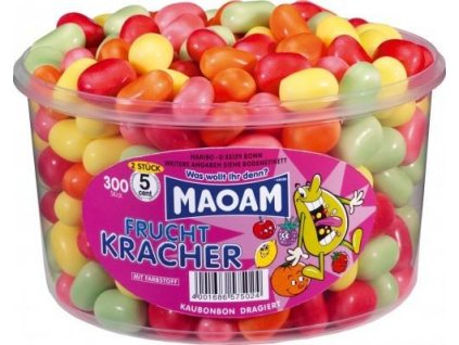 Haribo Maoam Frucht Kracher  Dóza 1200g (cca 265ks)