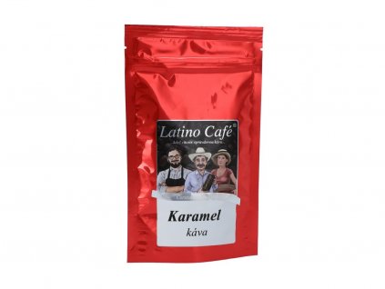 Latino Caffé Zrnková káva karamel 100g min. trv. 23.10.24