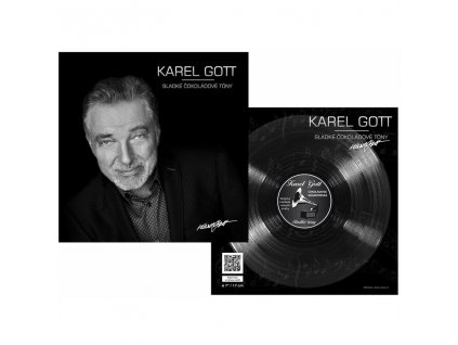 Čokoládová gramofonová deska Karel Gott 80g motiv 1