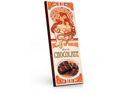 Selllot Secese hořká čokoláda s kousky brusinek a višní 225g