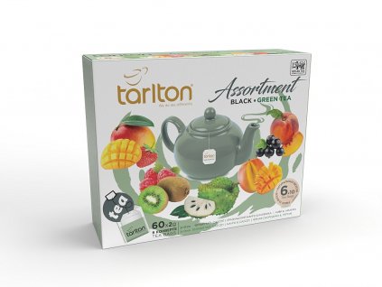 Tarlton Assortment Black & Green Tea Kolekce černých a zelených čajů 60x2g