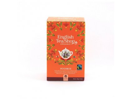 Certifikovaný bio a fairtrade rooibos čistý čaj 20 sáčků