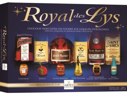Abtey Royal des Lys Výběr likérových pralinek 250g