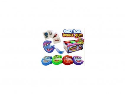 Žvýkačky pro děti Crazy roll bubble gum 15g 24ks