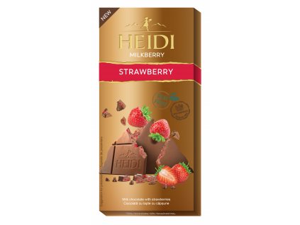 Heidi Milkberry Mléčná čokoláda s jahodami 80g