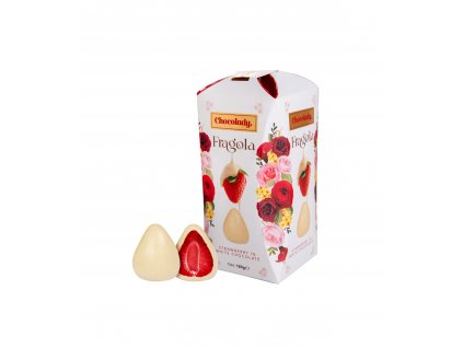 Chocolady Fragola Jahody v bílé čokoládě 120g