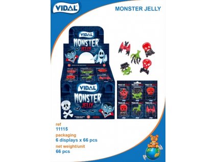 Vidal Monster Jelly Strašidelné želé 11g