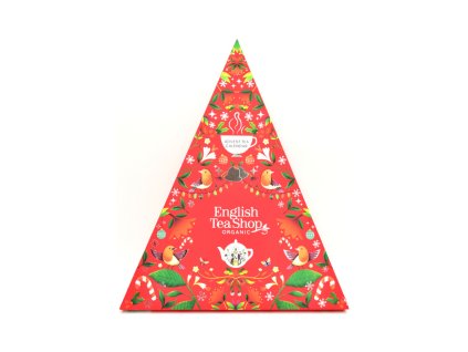 English Tea Shop Čajový adventní kalendář trojúhelník červený 25 sáčků