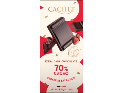 Cachet Extra hořká čokoláda 70% 100g