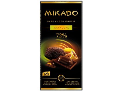 Mikado Hořká čokoláda s náplní maracuja 100g