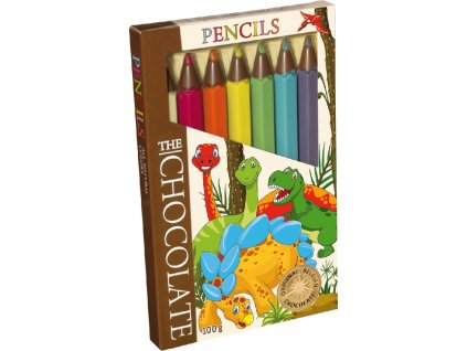 Chocolate Pencils Čokoládové pastelky Dinosauři 100g