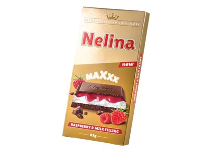 Čokoláda Nelina Maxxx malina 85g