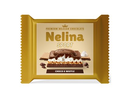 Nelina Sport Mléčná čokoláda choco waflle 55g