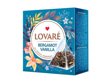 Lovaré Černý čaj Bergamot Vanilla 15 pyramidek