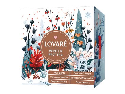 Lovaré Winter Fest Tea dárková zimní kolekce čajů 90 sáčků