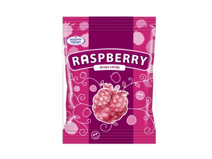 Raspberry Drops Tvrdé malinové bonbóny 90g
