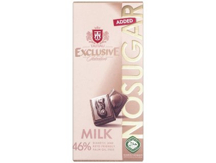 taitau mlecna cokolada bez cukru bez palmoveho oleje