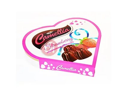 Camellia Strawberry Čokoládové srdce 105g
