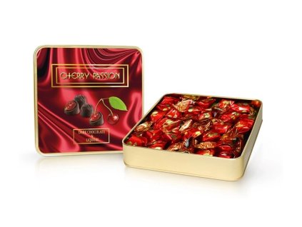 cherry passion pralinky visne v likeru v plechove doze