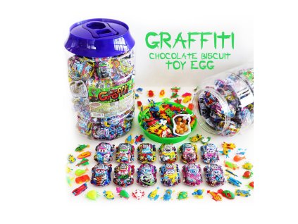 Graffiti Mini cars autíčka 8g 60kusů