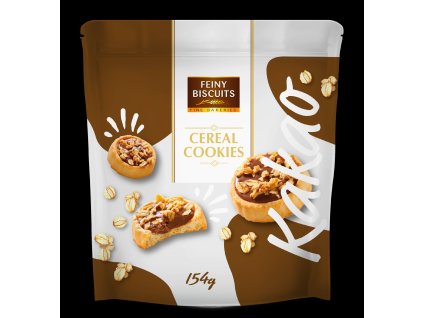 Feiny Biscuit Cereální kakaové sušenky 154g