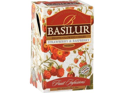 basilur ovocny sackovy caj strawberry raspberry