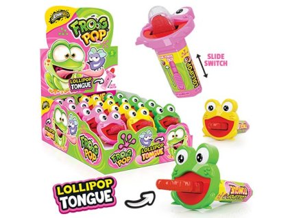 JohnyBee Frog pop lízátko žába 10g