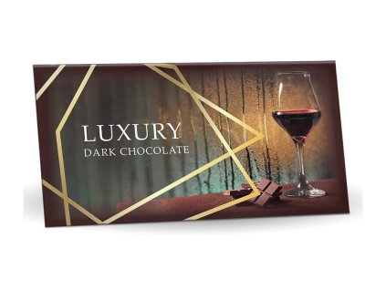 cokolada horka luxury sklenicka vino