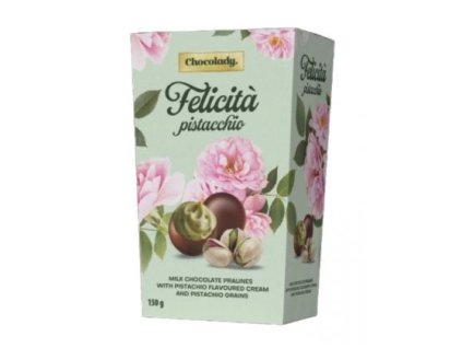 chocolady felicita pistacio mlecne pralinky