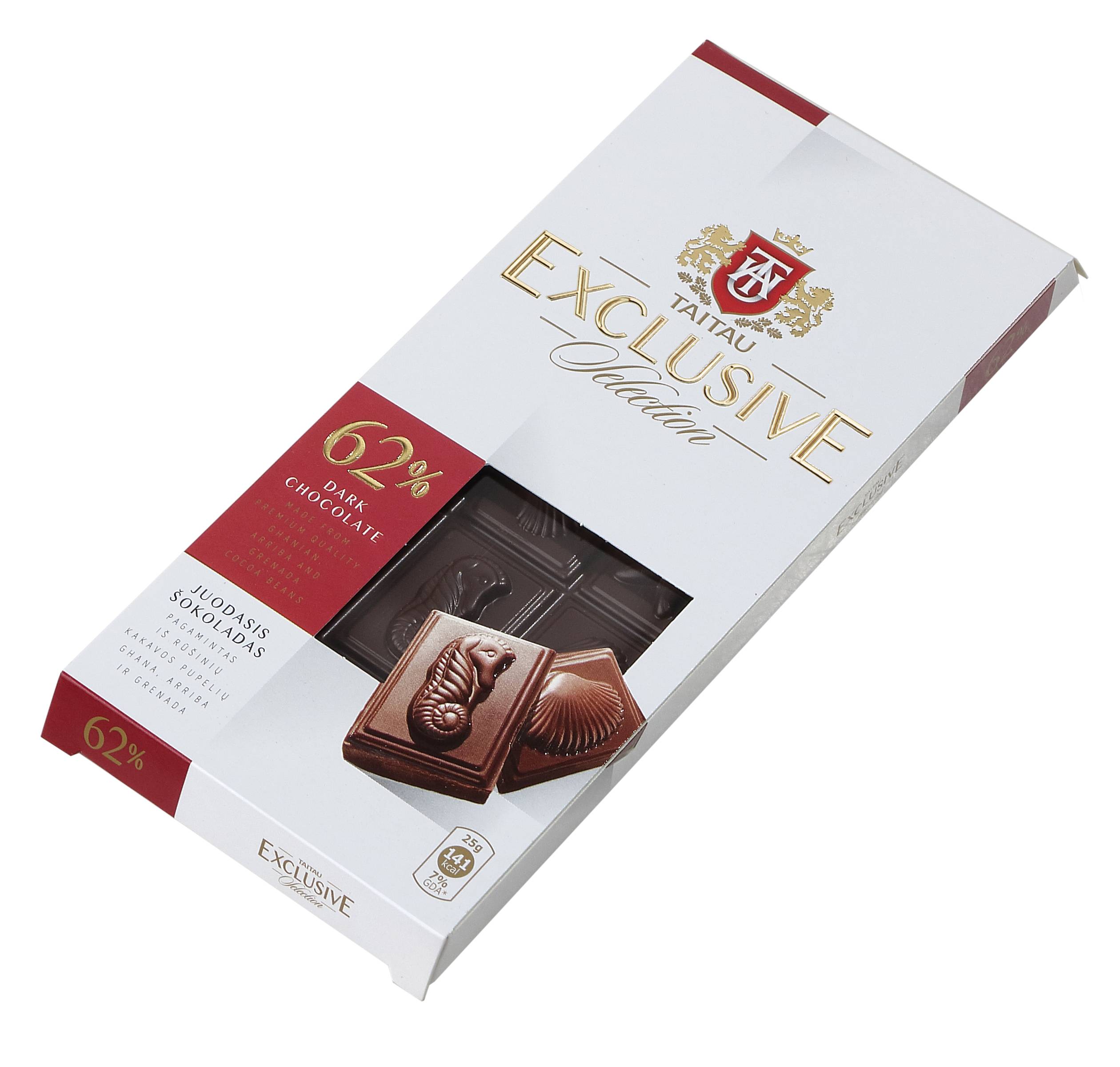 TaiTau Exclusive Hořká čokoláda 62% 100g